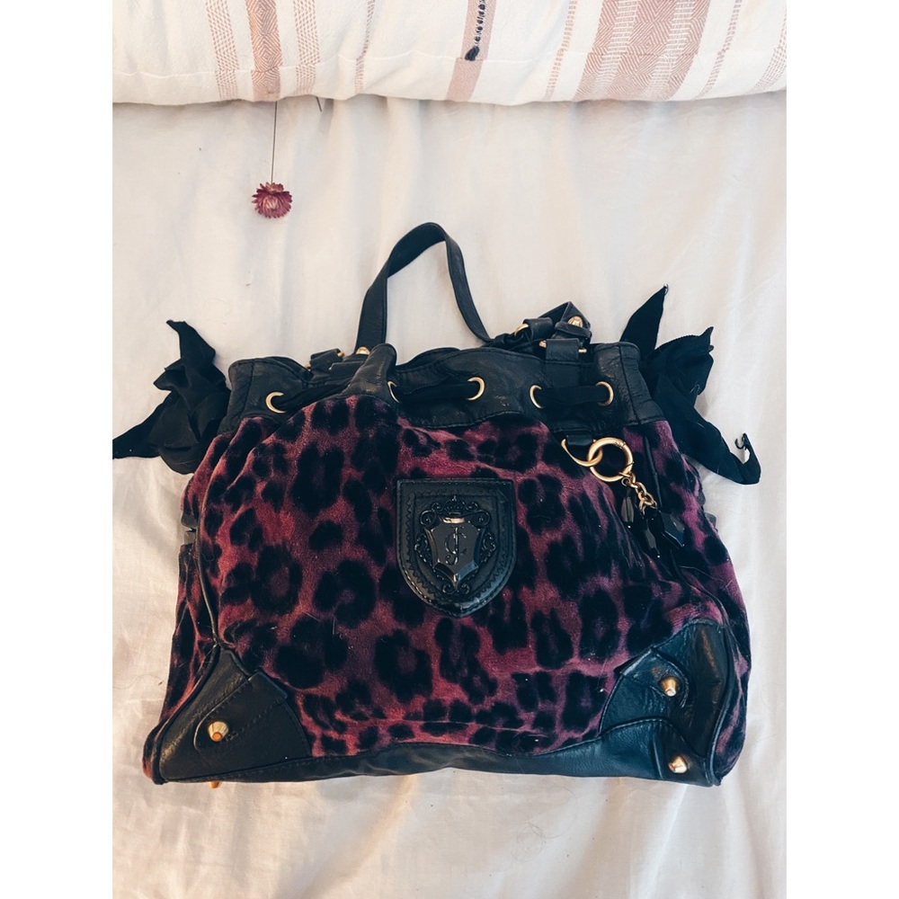 Purple Cheetah Print Juicy Couture Purse